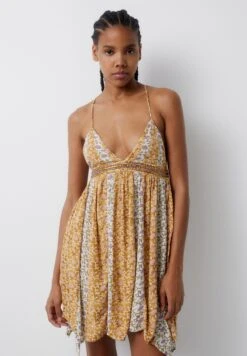 PULL & BEAR Short StrappyVestito EstivoOchre Donna Vestiti PUC21C14R-O11