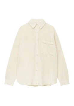 PULL & BEAR Rustic Oversize With Frayed-Trim PocketCamiciaWhite Donna Camicie E Bluse PUC22D0K6-A11 -PULL - BEAR Negozio 32e9dd72e88a43bd9ffee1463e8619f5