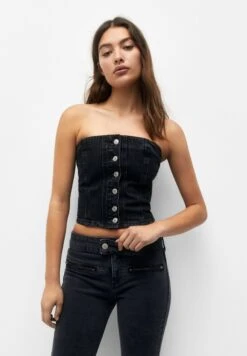 PULL & BEAR CorsetTopBlack Donna Camicie E Bluse PUC21E10A-Q11