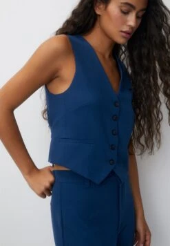 PULL & BEAR Buttoned SmanicatoDark Blue Donna Giacche E Blazer PUC23L001-K12 -PULL - BEAR Negozio 341fa60c82e047c1b46f933d2f9678f5