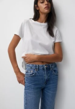 PULL & BEAR Mid Waist Jeans A SigarettaBlue Denim Donna Jeans PUC21N0LU-K12 -PULL - BEAR Negozio 3561f95fe6dc45a688b5c347afa5a4e3