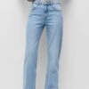 PULL & BEAR Mid Waist FadedJeans A SigarettaLight Blue Denim Donna Jeans PUC21N0KX-K11