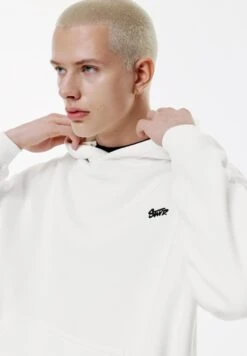 PULL & BEAR STWD EMBROIDERED LOGO - Felpa Con Cappuccio - White -PULL - BEAR Negozio 38461b21233e4e53a658918c63f808ab