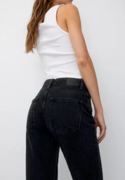 PULL & BEAR Basic - Jeans A Sigaretta - Black -PULL - BEAR Negozio 3a2837dad384473faff1930ad05b747f