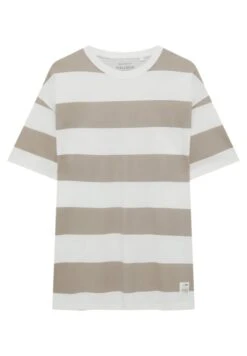 PULL & BEAR Striped Short SleeveT-Shirt Con StampaSand Uomo T-shirt E Polo PUC22O1KJ-B11 -PULL - BEAR Negozio 3aaeeee1bbce43a599ab28cca925d8f0