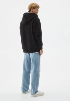 PULL & BEAR Basic Hoodie - Felpa Con Zip - Black -PULL - BEAR Negozio 3b22000642334f5985c135b941826a66