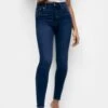PULL & BEAR High WaistedJeans Skinny FitDark Blue Denim Donna Jeans PUC21N0KE-K11