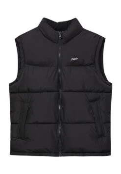 PULL & BEAR Basic - Puffer Gilet - Smanicato - Black -PULL - BEAR Negozio 3e6a4edb106f4d40bed02abc0334c057