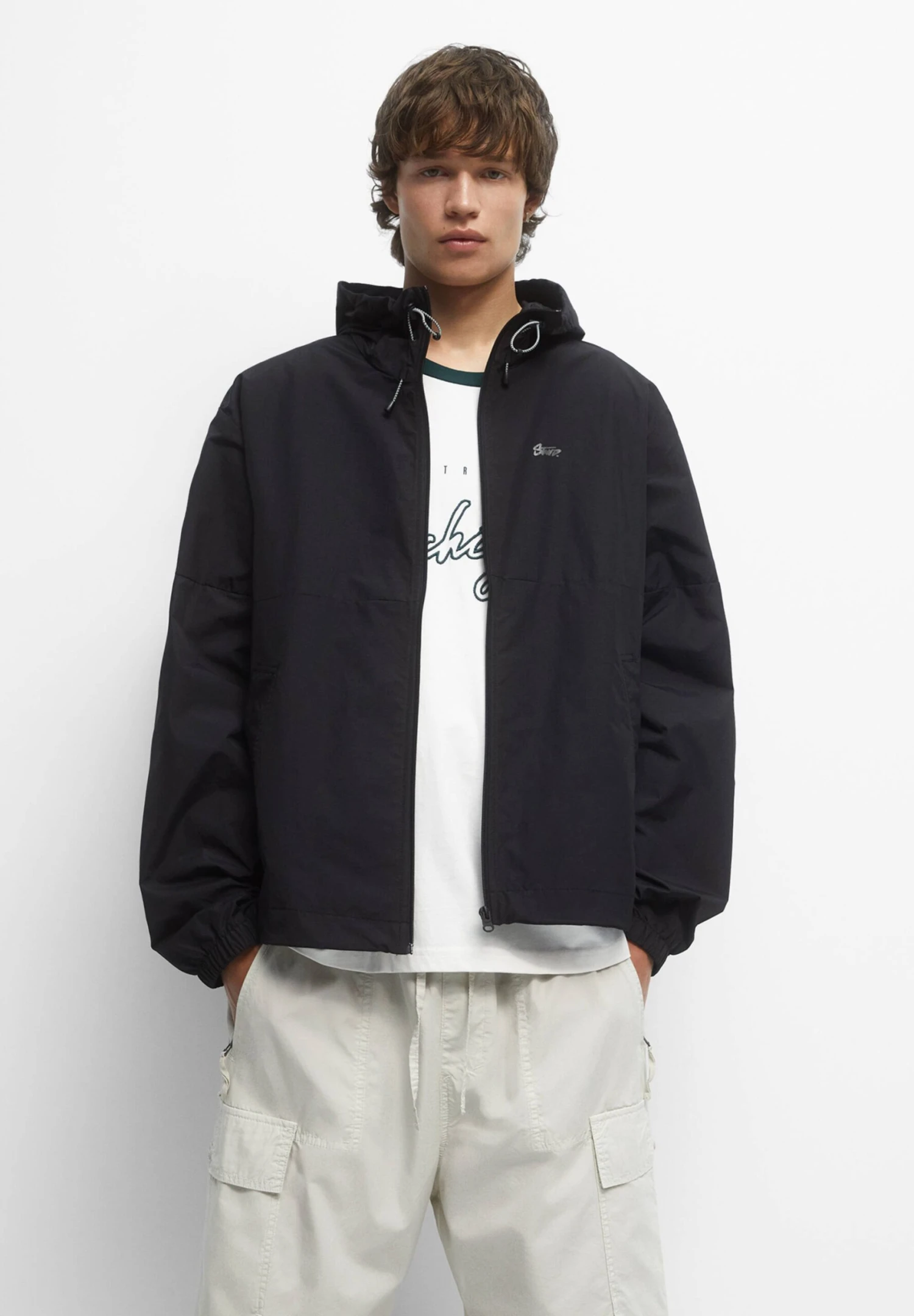 PULL & BEAR BlockImpermeabileBlack Uomo Giacche PUC22T0SI-Q11 3 PULL & BEAR BlockImpermeabileBlack Uomo Giacche PUC22T0SI-Q11