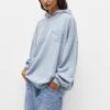 PULL & BEAR Slogan PrintFelpa Con CappuccioLight Blue Donna Felpe PUC21J10L-K11 -PULL - BEAR Negozio 4036477567f34be28f56627bb35c0cb1