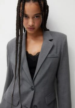 PULL & BEAR Double Breasted With Flap PocketsBlazerGrey Donna Giacche E Blazer PUC21G0IK-C12 -PULL - BEAR Negozio 408a60f6b18f4af79527837ad83f49fe