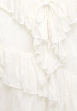 PULL & BEAR ASYMMETRIC WITH RUFFLE - Vestito Casual - Beige -PULL - BEAR Negozio 416351356f89476793d2b25579818e6c