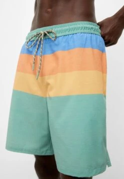 PULL & BEAR With Colourful Stripes - Costume Da Bagno - Green -PULL - BEAR Negozio 42535d8d64cd4f5da3d89781d82f8aaf