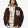 PULL & BEAR Giacca In Pile - Brown -PULL - BEAR Negozio 42efbe0d4adf403580b7001f08115aaa