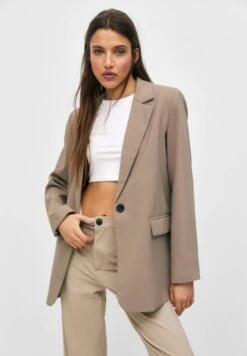 PULL & BEAR Basic- Blazer - Brown