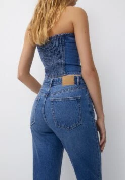 PULL & BEAR MomJeans Tapered FitDark Blue Donna Jeans PUC21N0J6-K14 13 PULL & BEAR MomJeans Tapered FitDark Blue Donna Jeans PUC21N0J6-K14 -PULL - BEAR Negozio 4491a837f493459db91616741d45ee7e