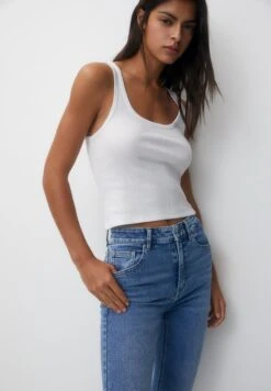 PULL & BEAR High-WaistJeans A ZampaBlue Denim Donna Jeans PUC21N0LO-K12 -PULL - BEAR Negozio 44d6f6d1ac4c4a4d984cc138c00bb55c