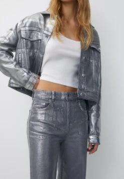 PULL & BEAR Ripped High WaistJeans A SigarettaSilver Coloured Donna Jeans PUC21N0MP-D11 -PULL - BEAR Negozio 462753b159494adfb05dad3e664c4ead