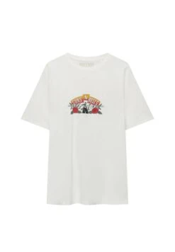 PULL & BEAR Guns N’ Roses T-Shirt Con StampaWhite Uomo T-shirt E Polo PUC22O1N7-A11 -PULL - BEAR Negozio 4750f236b10b4a1db7206d1ba21f24f0