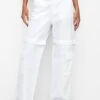 PULL & BEAR DetachablePantaloni CargoWhite Donna Pantaloni PUC21A0U5-A11