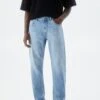 PULL & BEAR Vintage FadeJeans A SigarettaStone Blue Denim Uomo Jeans PUC22G0PS-K12