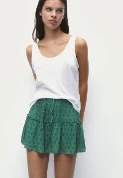 PULL & BEAR PrintedMinigonnaGreen Donna Gonne PUC21B0KB-M11 -PULL - BEAR Negozio 4c7300eca0204165ae1fb09bc01108b8