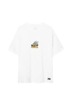 PULL & BEAR Short Sleeve Stwd TaxiT-Shirt Con StampaWhite Uomo T-shirt E Polo PUC22O1Q6-A11 -PULL - BEAR Negozio 4f3028ce641b4593af828c2eea529c67