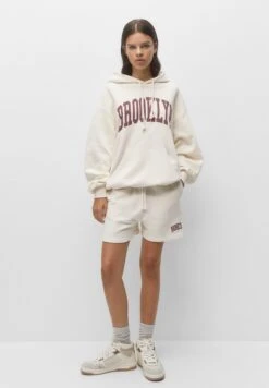 PULL & BEAR Brooklyn Felpa Con CappuccioBeige Donna Felpe PUC21J10U-B11 -PULL - BEAR Negozio 51e2190b4cb84cef91169658bfcd1989