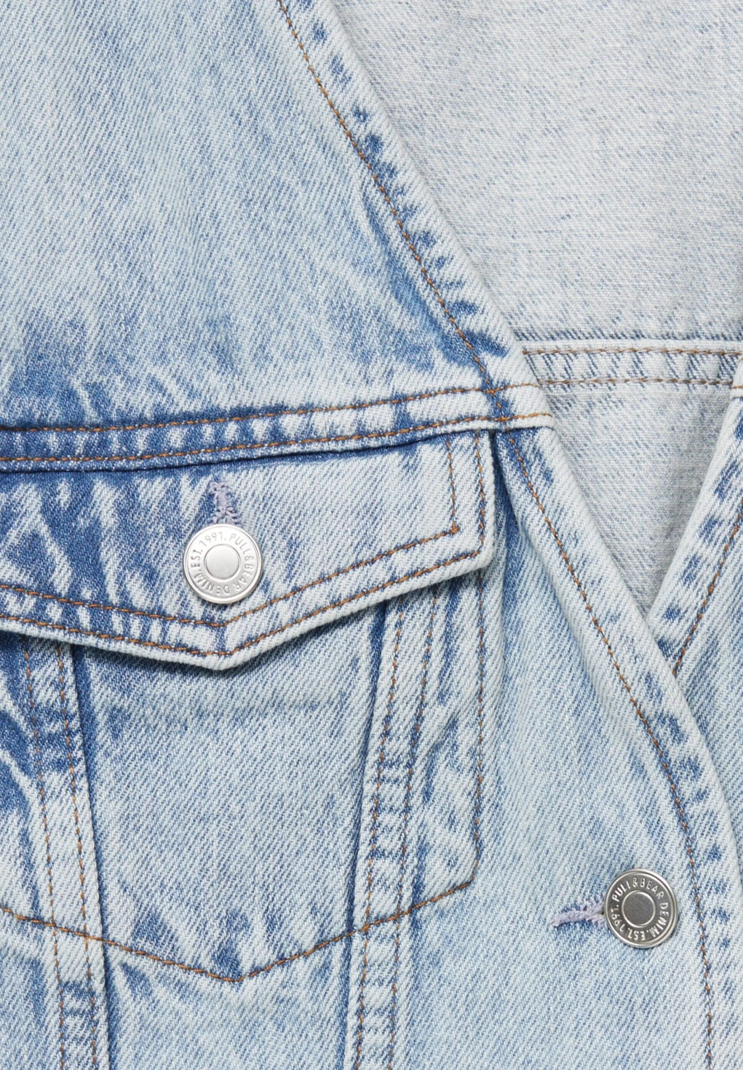 PULL & BEAR Crop SmanicatoBlue Denim Donna Giacche E Blazer PUC21U0FX-K11 8 PULL & BEAR Crop SmanicatoBlue Denim Donna Giacche E Blazer PUC21U0FX-K11 - immagine 6