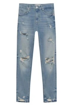 PULL & BEAR Ripped Carrot FitJeans Tapered FitLight Blue Denim Uomo Jeans PUC22G0NI-K12 14 PULL & BEAR Ripped Carrot FitJeans Tapered FitLight Blue Denim Uomo Jeans PUC22G0NI-K12 -PULL - BEAR Negozio 5210c2d5c0b14d5aa5270f1af79b849d