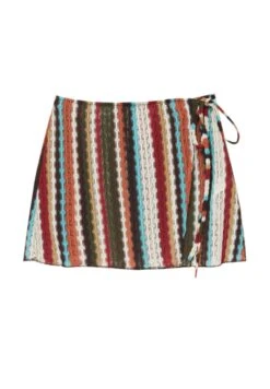 PULL & BEAR Striped Knotted Gonna A CampanaMulti Coloured Donna Gonne PUC21B0JP-T11 -PULL - BEAR Negozio 52436b5949fd4a41a39ec1f546c4ea74