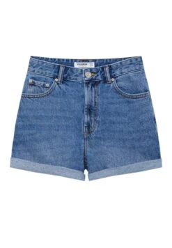 PULL & BEAR High-Waist Mom - Shorts Di Jeans - Blue Denim -PULL - BEAR Negozio 526714687f8c4e16b3a9f1b4cd5fec65