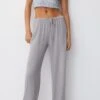 PULL & BEAR With FlowingRustic PantaloniGrey Donna Pantaloni PUC21A0UV-C11 -PULL - BEAR Negozio 5428973b6ce541f4a6268976e4c47101