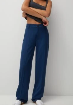 PULL & BEAR Formal Straight-Leg PantaloniDark Blue Donna Pantaloni PUC21A0SM-K12