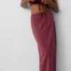 PULL & BEAR Bambula Rustic Gonna LungaDark Red Donna Gonne PUC21B0K7-G11