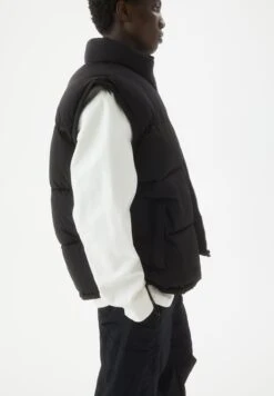 PULL & BEAR Basic - Puffer Gilet - Smanicato - Black -PULL - BEAR Negozio 56d3e46855094ebf8454ba50c7c57701