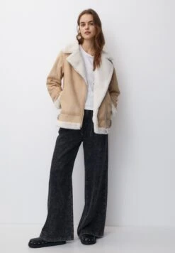 PULL & BEAR Double-Faced LongGiacca Da Mezza StagioneBeige Donna Giacche E Blazer PUC21U0GG-B11 -PULL - BEAR Negozio 5c5788cf41184fd6a61541fb5a1455d4