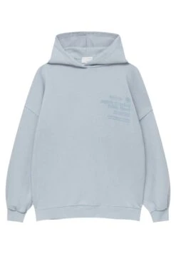PULL & BEAR Slogan PrintFelpa Con CappuccioLight Blue Donna Felpe PUC21J10L-K11 -PULL - BEAR Negozio 5d72c6e60cd1429697f114d3c35ca694