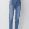 PULL & BEAR Basic Mom ComfortJeans A SigarettaLight Blue Denim Donna Jeans PUC21N0M3-K13