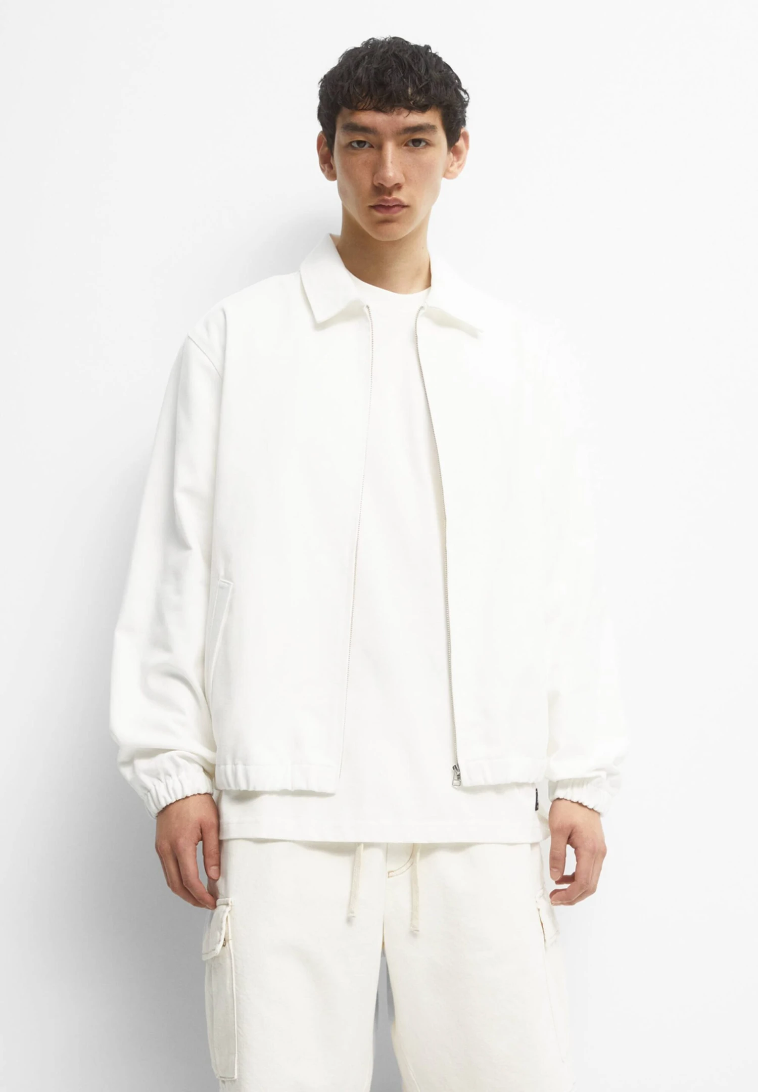PULL & BEAR Oyster Giacca LeggeraWhite Uomo Giacche PUC22T0SH-A11 3 PULL & BEAR Oyster Giacca LeggeraWhite Uomo Giacche PUC22T0SH-A11