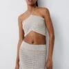 PULL & BEAR Halter CropTopBeige Donna T-shirt E Top PUC21D2GR-B11 -PULL - BEAR Negozio 5fbd29392d6f43ca8a382d79d39b328c
