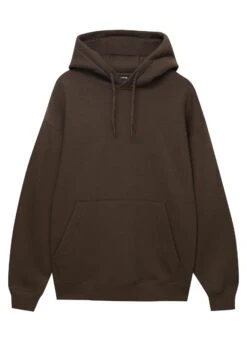 PULL & BEAR Basic ColouredFelpa Con CappuccioDark Brown Uomo Maglieria E Felpe PUC21009J-O12 -PULL - BEAR Negozio 605057efd8db45c187a1dfe07ab35528