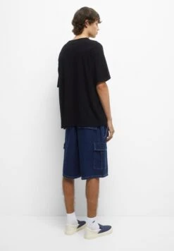 PULL & BEAR WaistbandShorts Di JeansDark Blue Uomo Jeans PUC22F0CC-K12 -PULL - BEAR Negozio 60a7cc06034840a19c851263e548137d