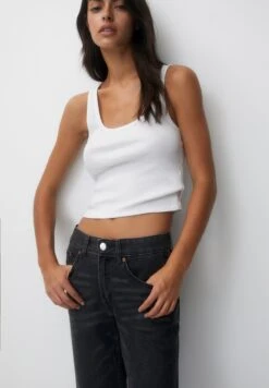 PULL & BEAR Mid Waist- Jeans A Sigaretta - Black 12 PULL & BEAR Mid Waist- Jeans A Sigaretta - Black -PULL - BEAR Negozio 61743831d9254deb8bb1053ee3488155