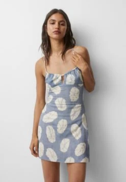 PULL & BEAR Printed - Short - Vestito Estivo - Blue
