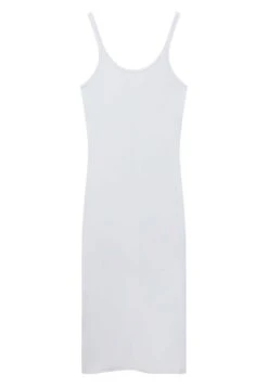PULL & BEAR Basic Midi - Vestito Di Maglina - White -PULL - BEAR Negozio 6568062fcdd242df8730bc17b765419d
