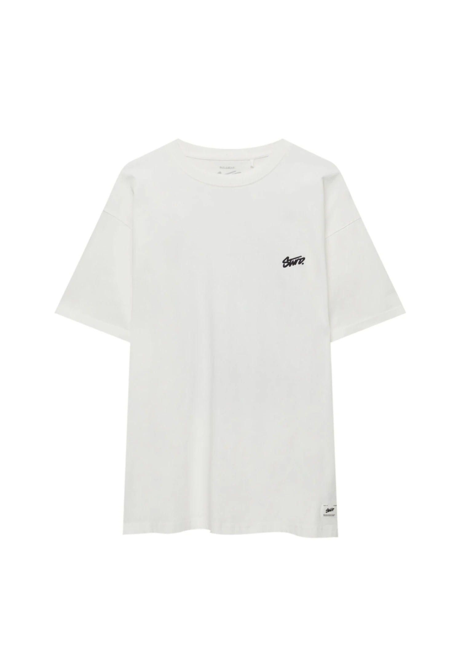 PULL & BEAR Short Sleeve StwdT-Shirt Con StampaWhite Uomo T-shirt E Polo PUC22O1PA-A11 8 PULL & BEAR Short Sleeve StwdT-Shirt Con StampaWhite Uomo T-shirt E Polo PUC22O1PA-A11 - immagine 6