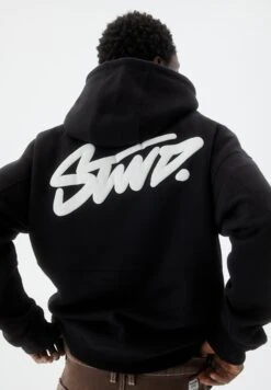 PULL & BEAR LogoFelpa Con CappuccioBlack Uomo Maglieria E Felpe PUC22S0QL-Q11 -PULL - BEAR Negozio 6659ae8b616944c8a9868f62a640e353