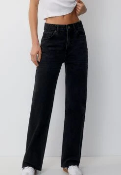 PULL & BEAR Basic - Jeans A Sigaretta - Black