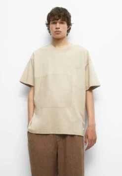 PULL & BEAR Stwd Short Sleeve Cut-Out T-Shirt BasicSand Uomo T-shirt E Polo PUC22O1OB-B11